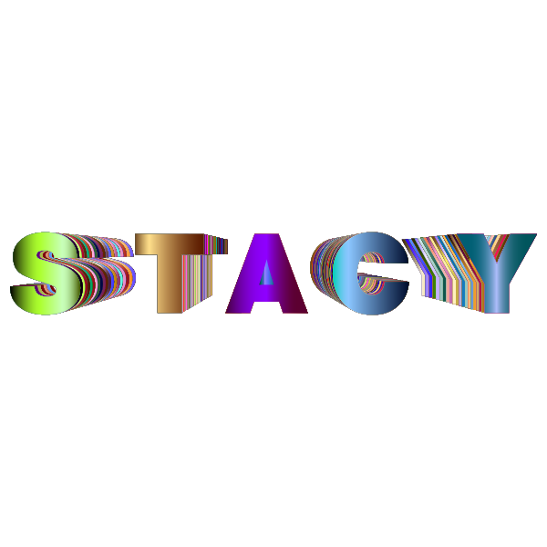 Stacy 3d Typography