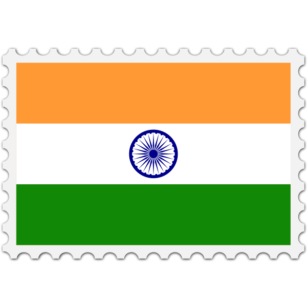 India flag stamp