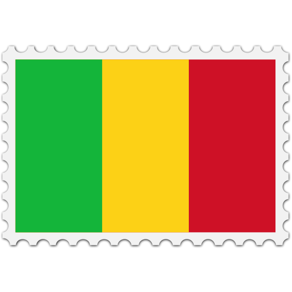 Stamp Mali Flag