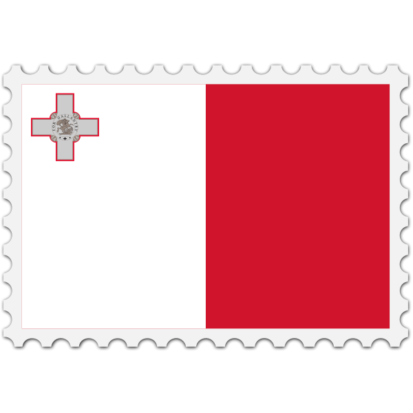 Stamp Malta Flag