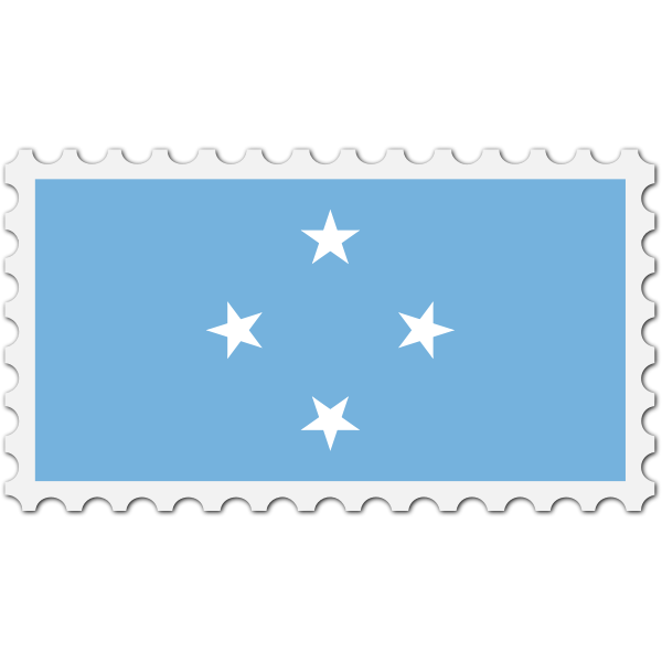 Stamp Micronesia Flag