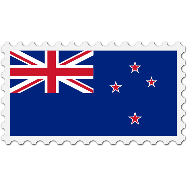 Stamp New Zealand flag