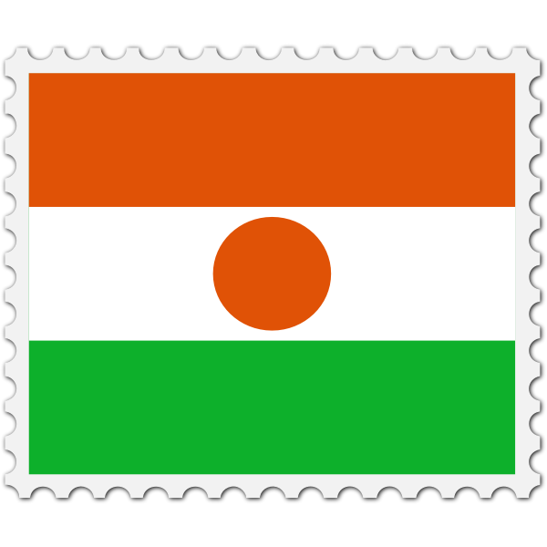 Stamp Niger Flag