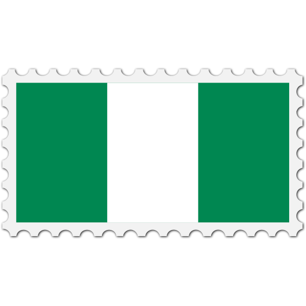 Stamp Nigeria Flag