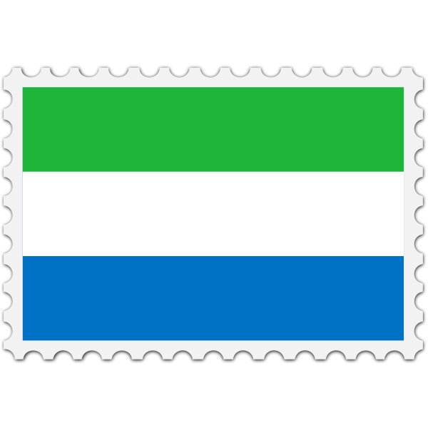 Stamp Sierra Leone Flag