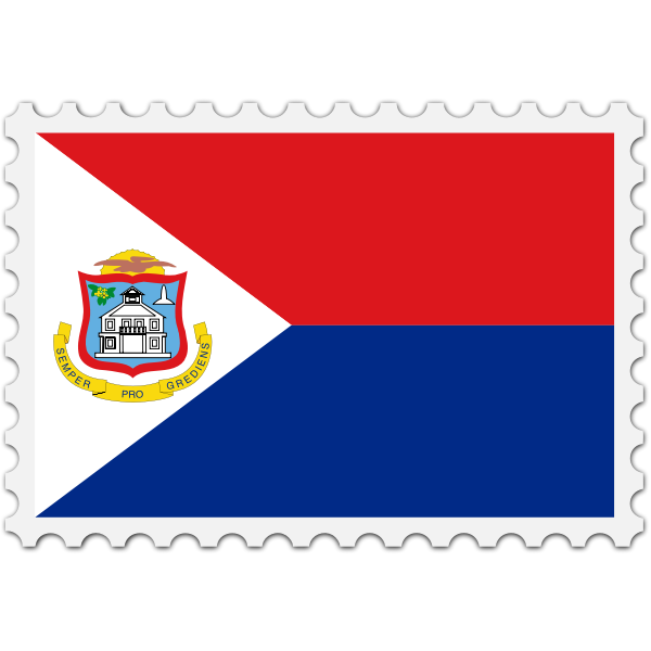 Stamp Sint Maarten Flag