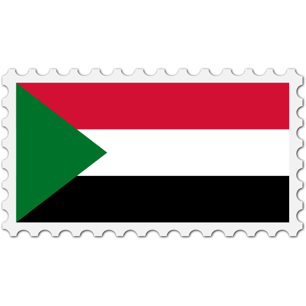 Stamp Sudan Flag