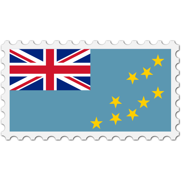 Stamp Tuvalu Flag