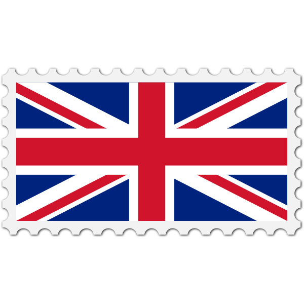 United Kingdom flag stamp