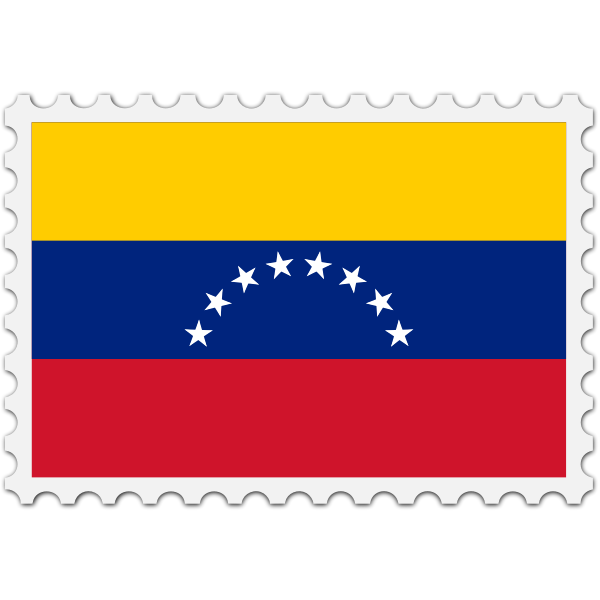 Stamp Venezuela Flag