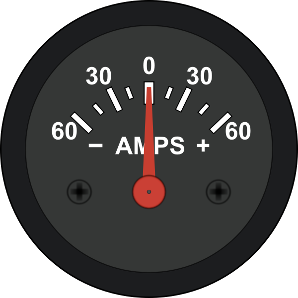 car battery indicator red circle