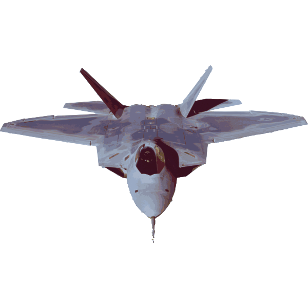 Fighter aircraft vector image