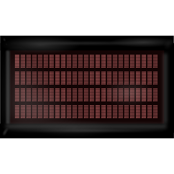 Red LCD monitor vector clip art