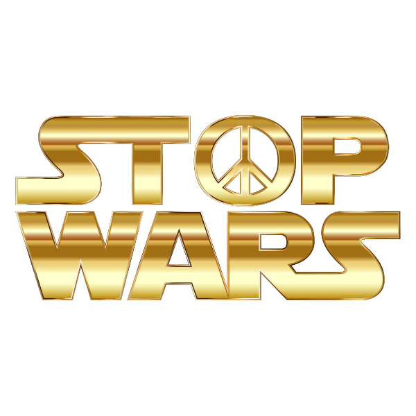 Stop Wars Gold No Background
