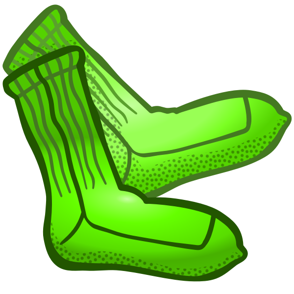 Green socks | Free SVG
