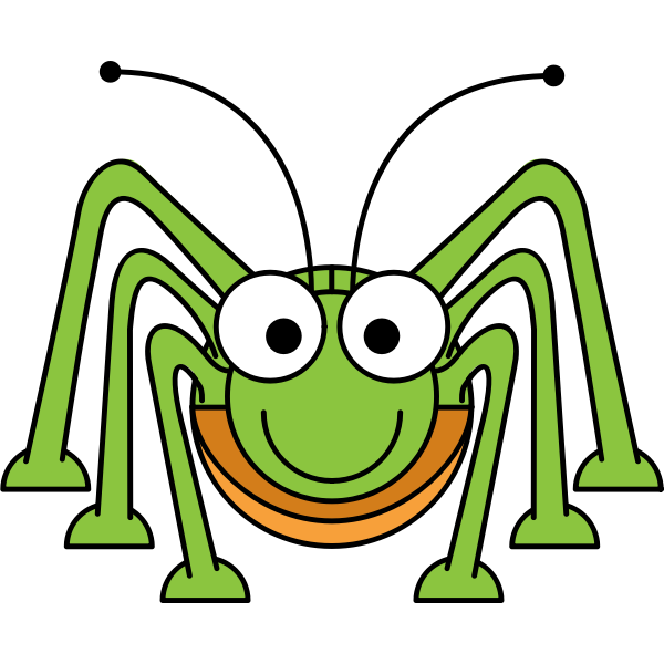 Cartoon grasshopper