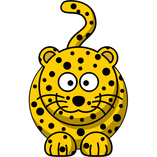 Cartoon leopard