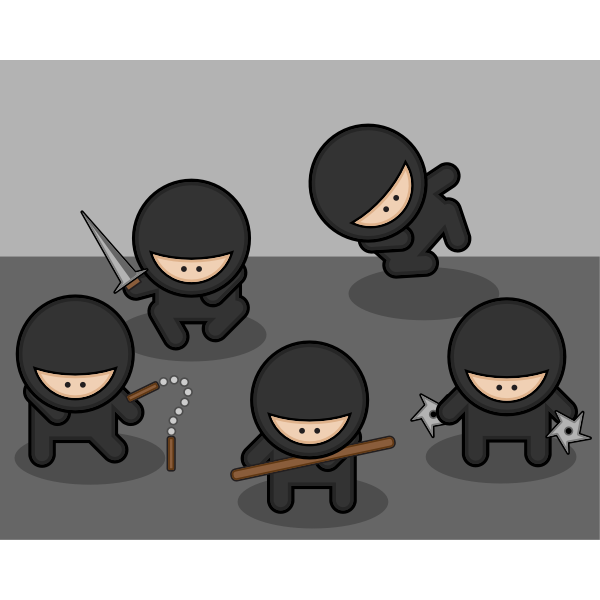 Download Cartoon Ninjas Free Svg