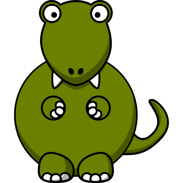 Cartoon image tyrannosaurus rex