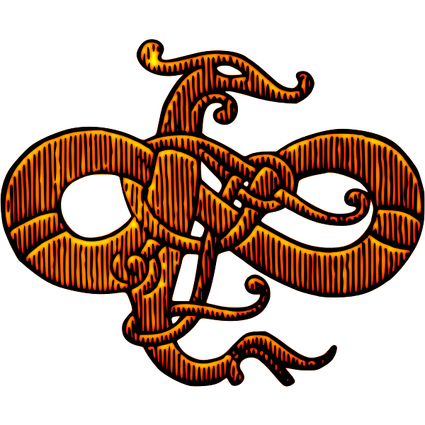 Stylised snake (colour)