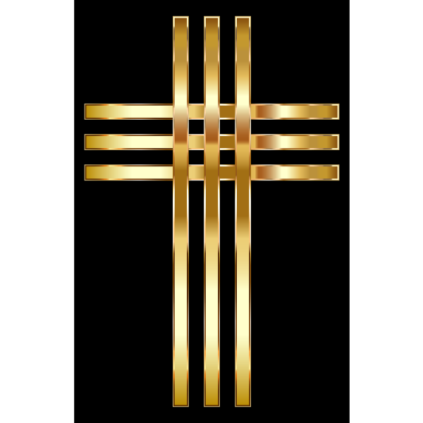 Stylized Golden Cross