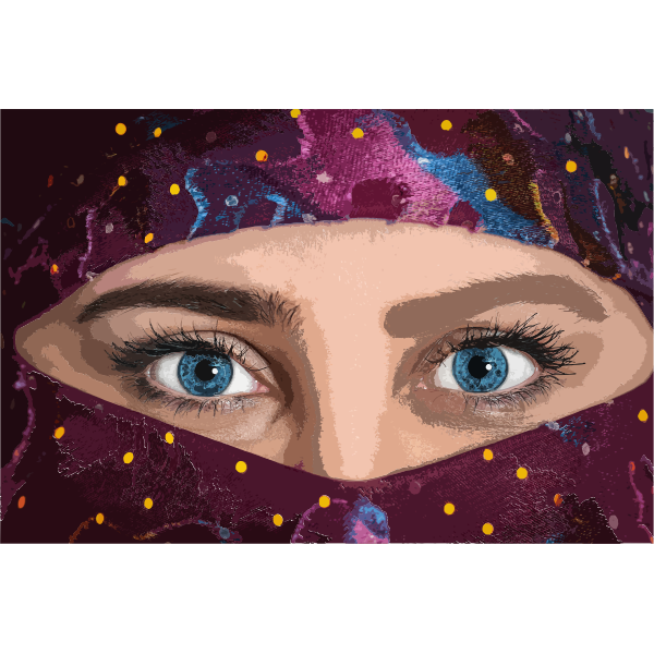 Woman's eyes image