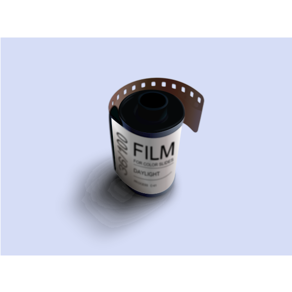 Photorealistic vector image of a film
