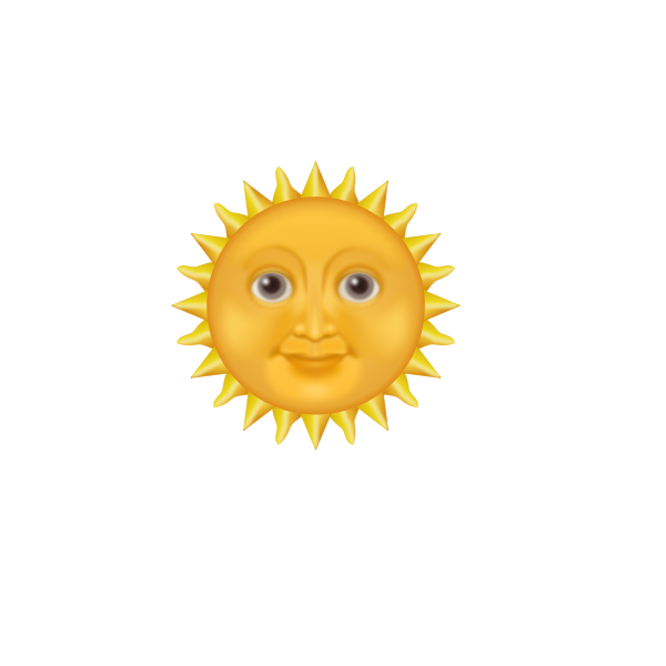 Sun Emoji Free Svg