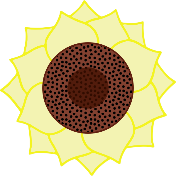Sunflower vector clip art
