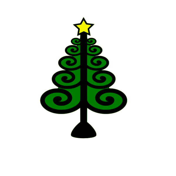 Vector image of Christmas tree