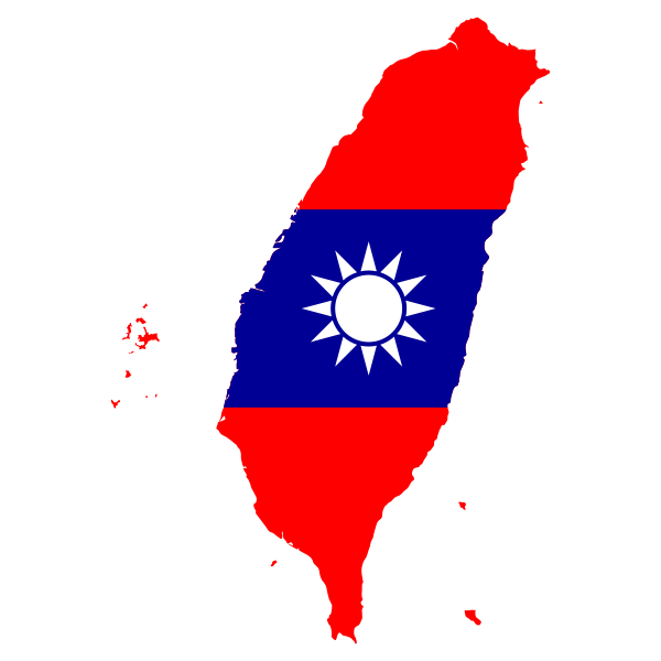Taiwan Map Flag
