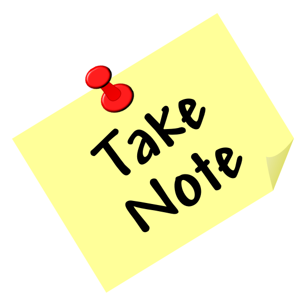 Take Note Free SVG