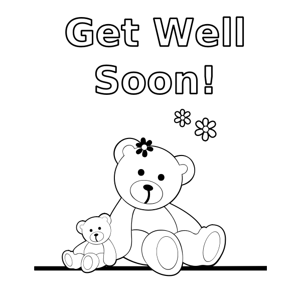 Teddy Bears black white