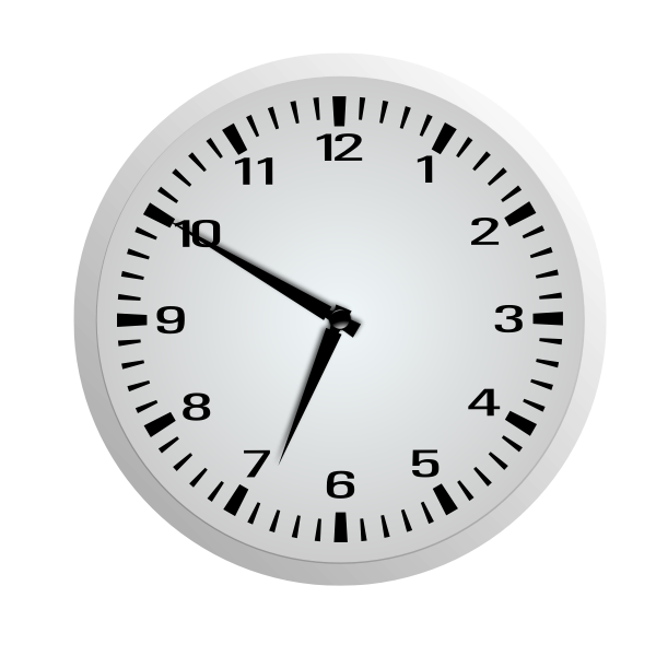 Ten Minutes Before Seven Free SVG