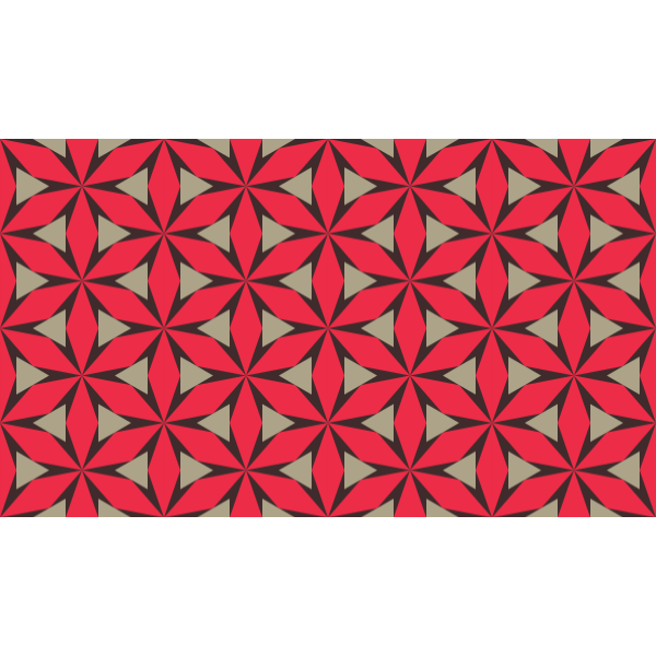 Red tessellation pattern