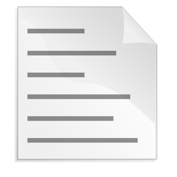 Text page icon vector clip art