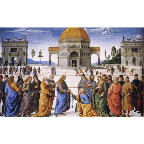 The Delivery of the Keys by Perugino Perugino 1481 82