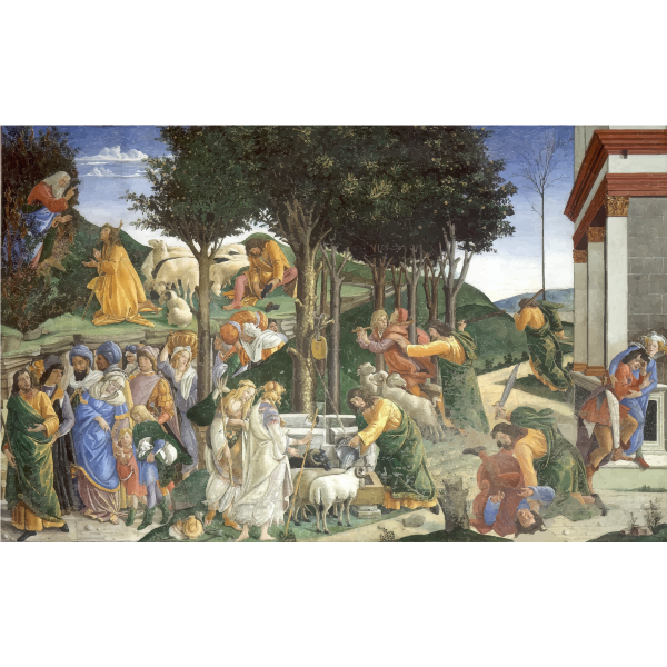 The Trials of Moses By Botticelli