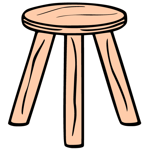 Three-legged stool