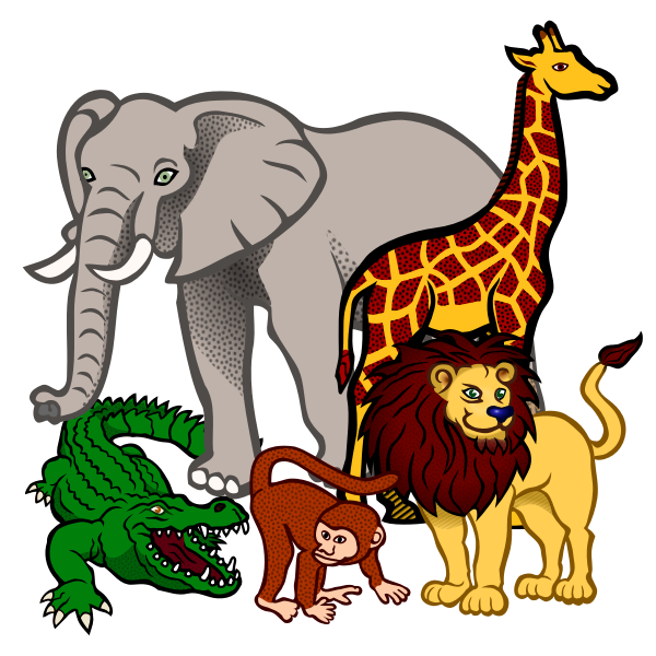 Download African animals vector illustration | Free SVG
