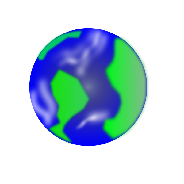 Blue and green planet
