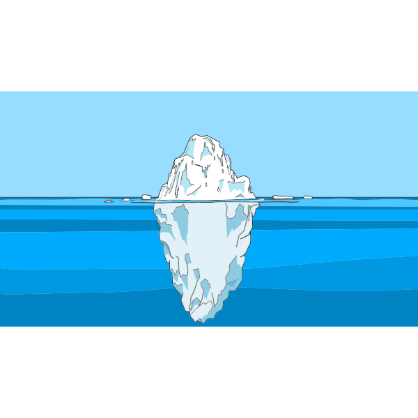 Download Tip of the iceberg | Free SVG