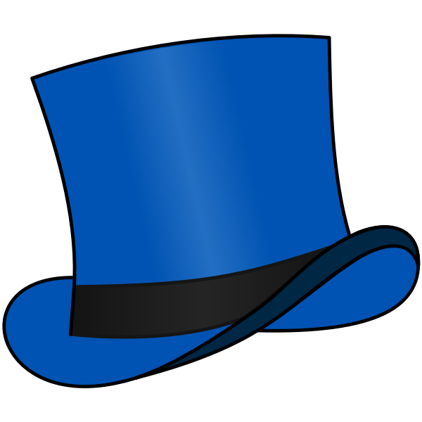 Top hat Blue