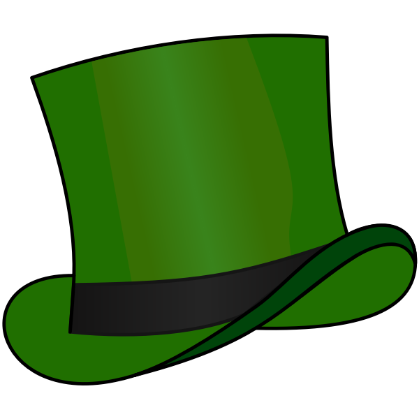 Top hat Green