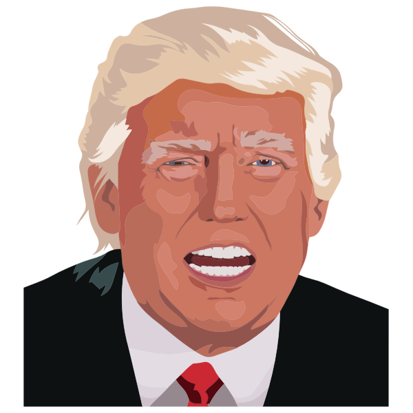 Trump Portrait 2 By Heblo