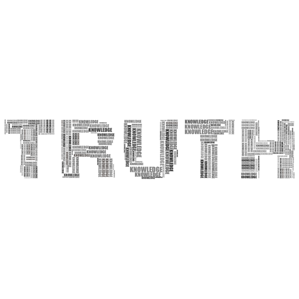 Truth And Knowledge Grayscale