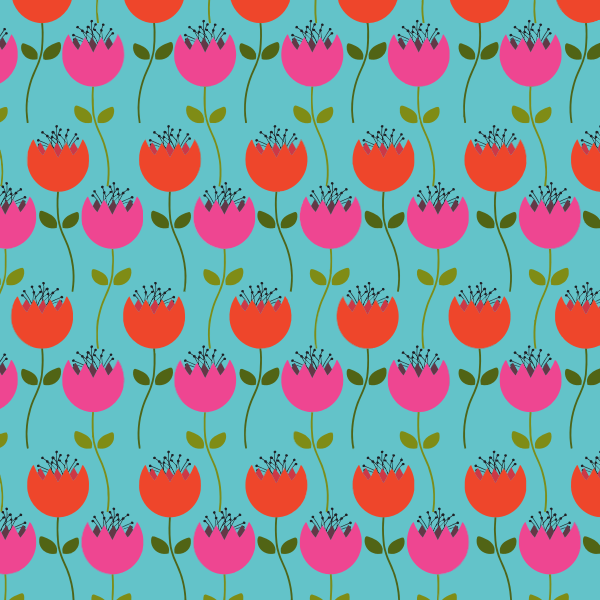 Tulips Floral Pattern