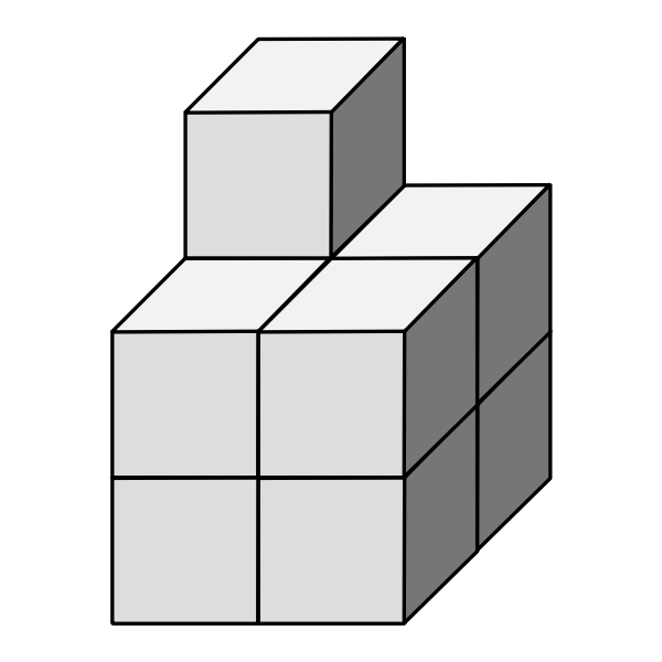 Gray dice vector image
