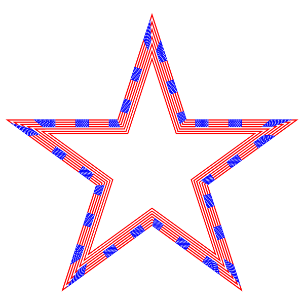 USA Flag Star
