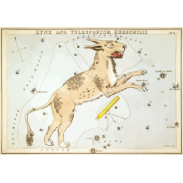 Retro astronomy card